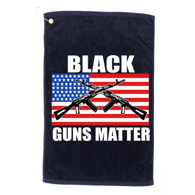 Black Guns Matter USA 2nd Amendment Platinum Collection Golf Towel