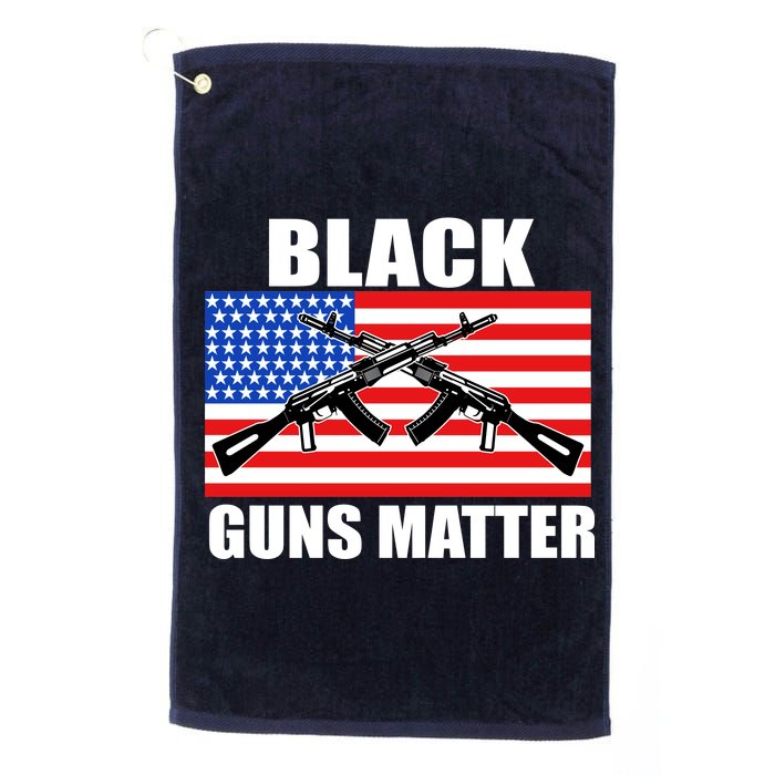 Black Guns Matter USA 2nd Amendment Platinum Collection Golf Towel