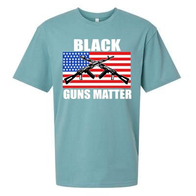 Black Guns Matter USA 2nd Amendment Sueded Cloud Jersey T-Shirt