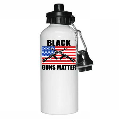 Black Guns Matter USA 2nd Amendment Aluminum Water Bottle