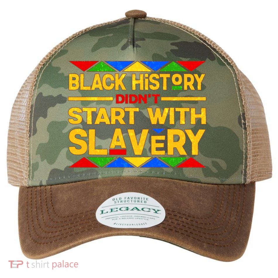 Black History Didn't Start With Slavery Legacy Tie Dye Trucker Hat
