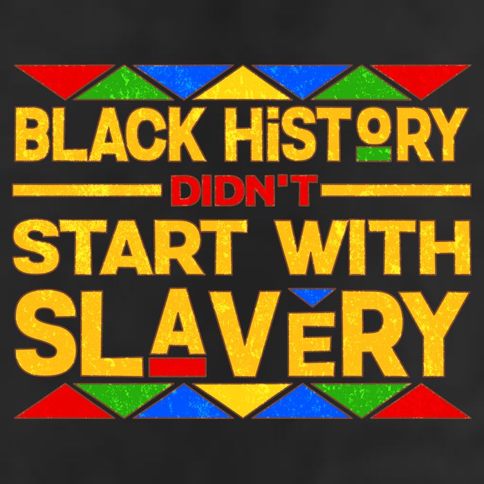 Black History Didn't Start With Slavery Adult Drive Performance Visor