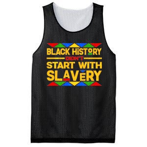 Black History Didn't Start With Slavery Mesh Reversible Basketball Jersey Tank