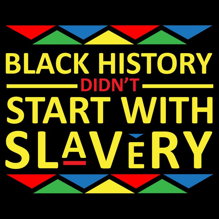 Black History Didn't Start With Slavery Colorful Performance Shirt