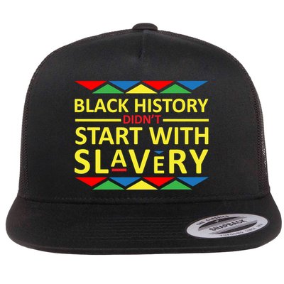 Black History Didn't Start With Slavery Colorful Flatbill Hat