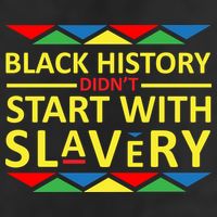 Black History Didn't Start With Slavery Colorful Golf Towel