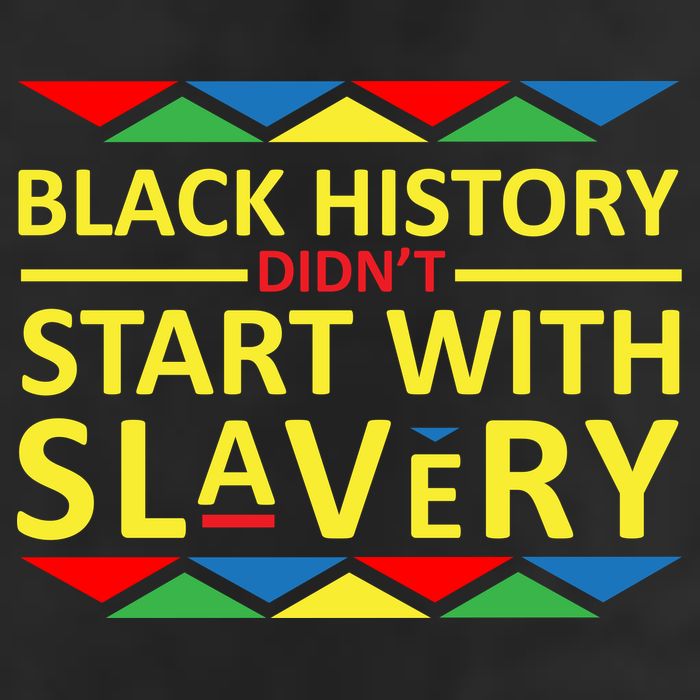 Black History Didn't Start With Slavery Colorful Golf Towel