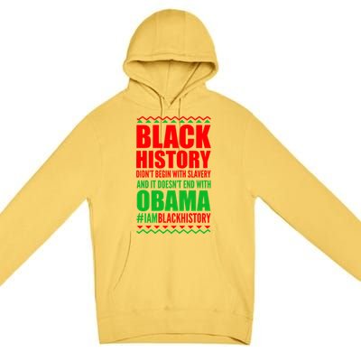 Black History Doesn't End With Obama Premium Pullover Hoodie