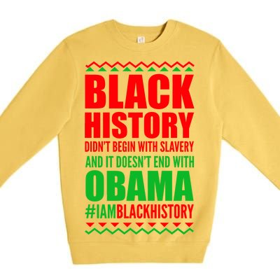 Black History Doesn't End With Obama Premium Crewneck Sweatshirt