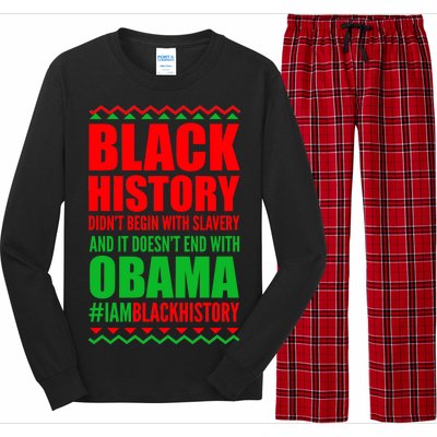 Black History Doesn't End With Obama Long Sleeve Pajama Set