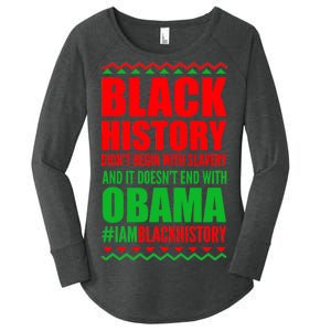 Black History Doesn't End With Obama Women's Perfect Tri Tunic Long Sleeve Shirt