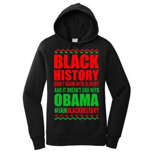 Black History Doesn't End With Obama Women's Pullover Hoodie