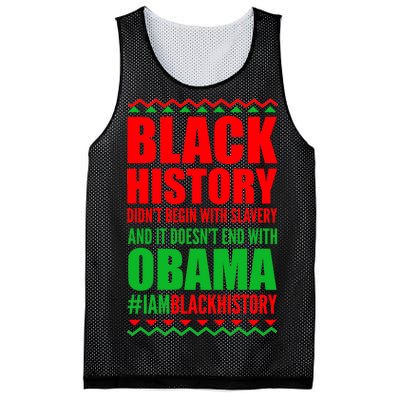 Black History Doesn't End With Obama Mesh Reversible Basketball Jersey Tank