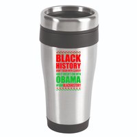 Black History Doesn't End With Obama 16oz Travel Tumbler