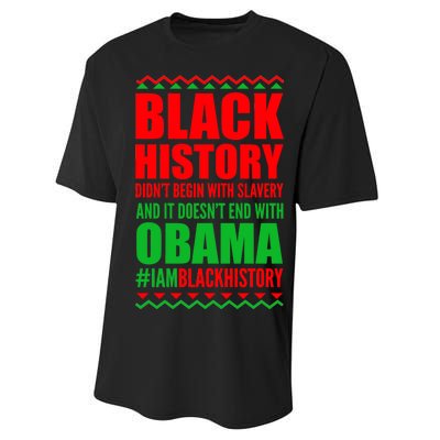 Black History Doesn't End With Obama Performance Sprint T-Shirt