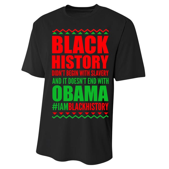 Black History Doesn't End With Obama Performance Sprint T-Shirt