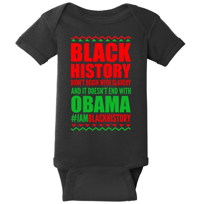 Black History Doesn't End With Obama Baby Bodysuit