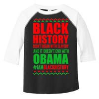 Black History Doesn't End With Obama Toddler Fine Jersey T-Shirt