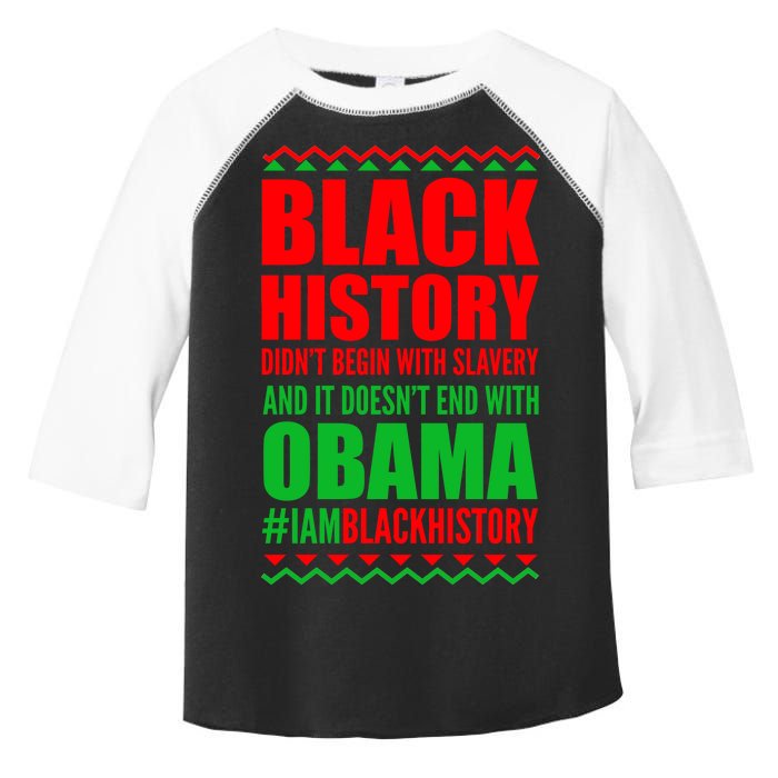 Black History Doesn't End With Obama Toddler Fine Jersey T-Shirt