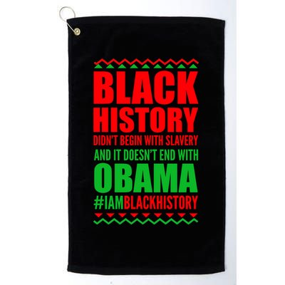 Black History Doesn't End With Obama Golf Towel