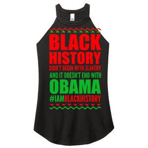 Black History Doesn't End With Obama Women's Perfect Tri Rocker Tank