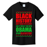 Black History Doesn't End With Obama Kids T-Shirt