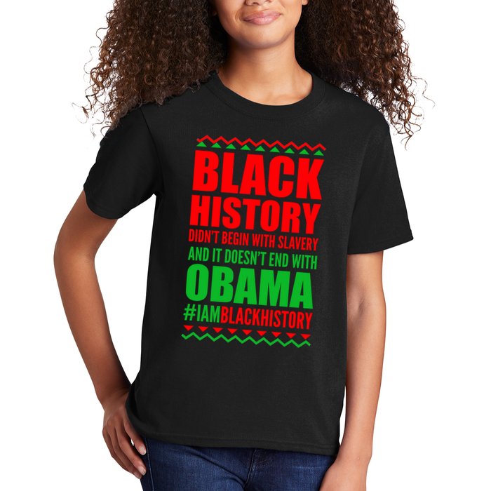 Black History Doesn't End With Obama Kids T-Shirt