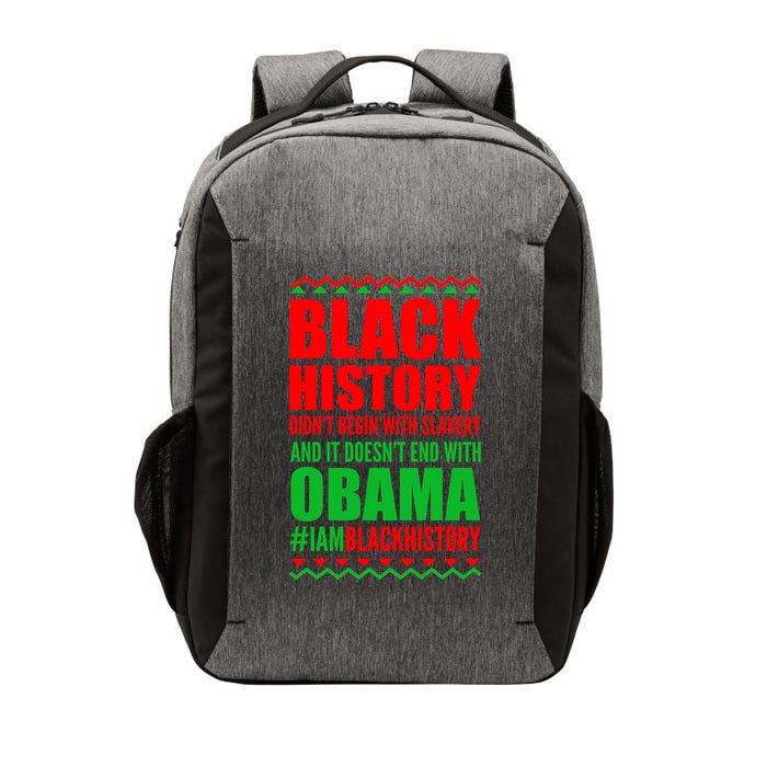Black History Doesn't End With Obama Vector Backpack