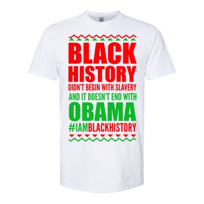 Black History Doesn't End With Obama Softstyle® CVC T-Shirt