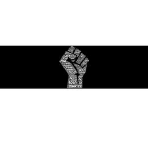 Black History Fist Of Names Tribute  Bumper Sticker