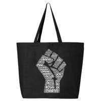 Black History Fist Of Names Tribute  25L Jumbo Tote