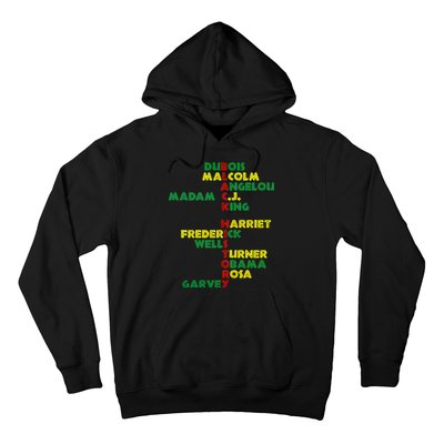 Black History Historic Leaders Proud American Hoodie