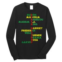 Black History Historic Leaders Proud American Long Sleeve Shirt