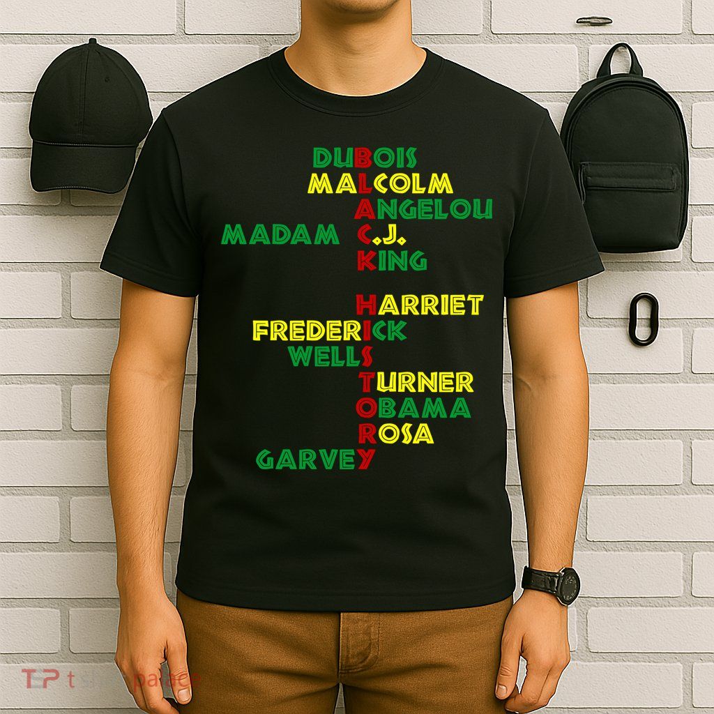 Black History Historic Leaders Proud American T-Shirt