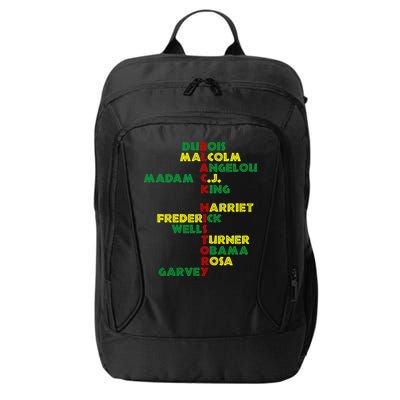 Black History Historic Leaders Proud American City Backpack