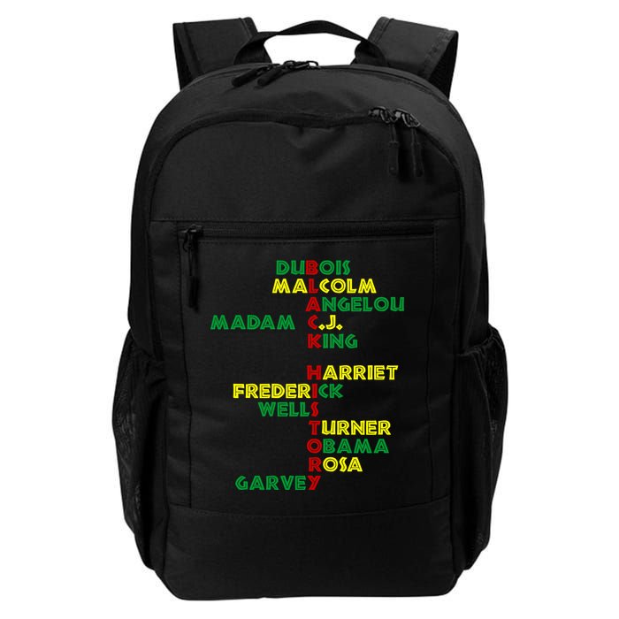 Black History Historic Leaders Proud American Daily Commute Backpack