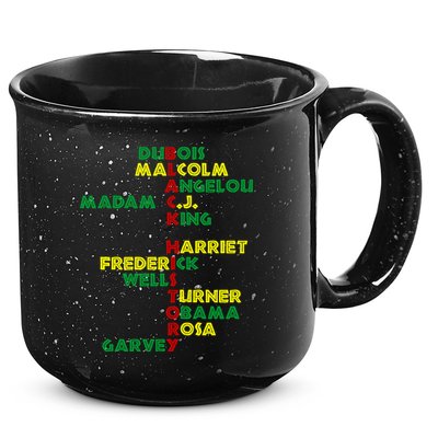 Black History Historic Leaders Proud American 15oz Campfire Ceramic Mug