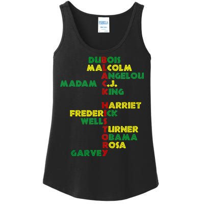 Black History Historic Leaders Proud American Ladies Essential Tank