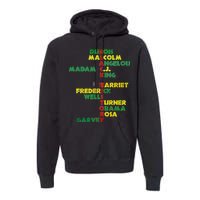 Black History Historic Leaders Proud American Premium Hoodie