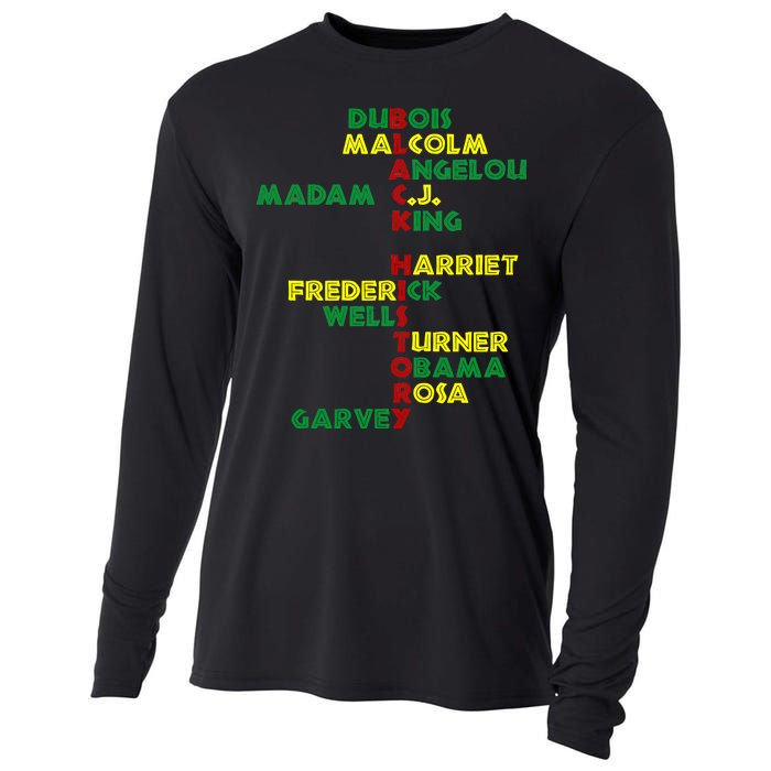 Black History Historic Leaders Proud American Cooling Performance Long Sleeve Crew