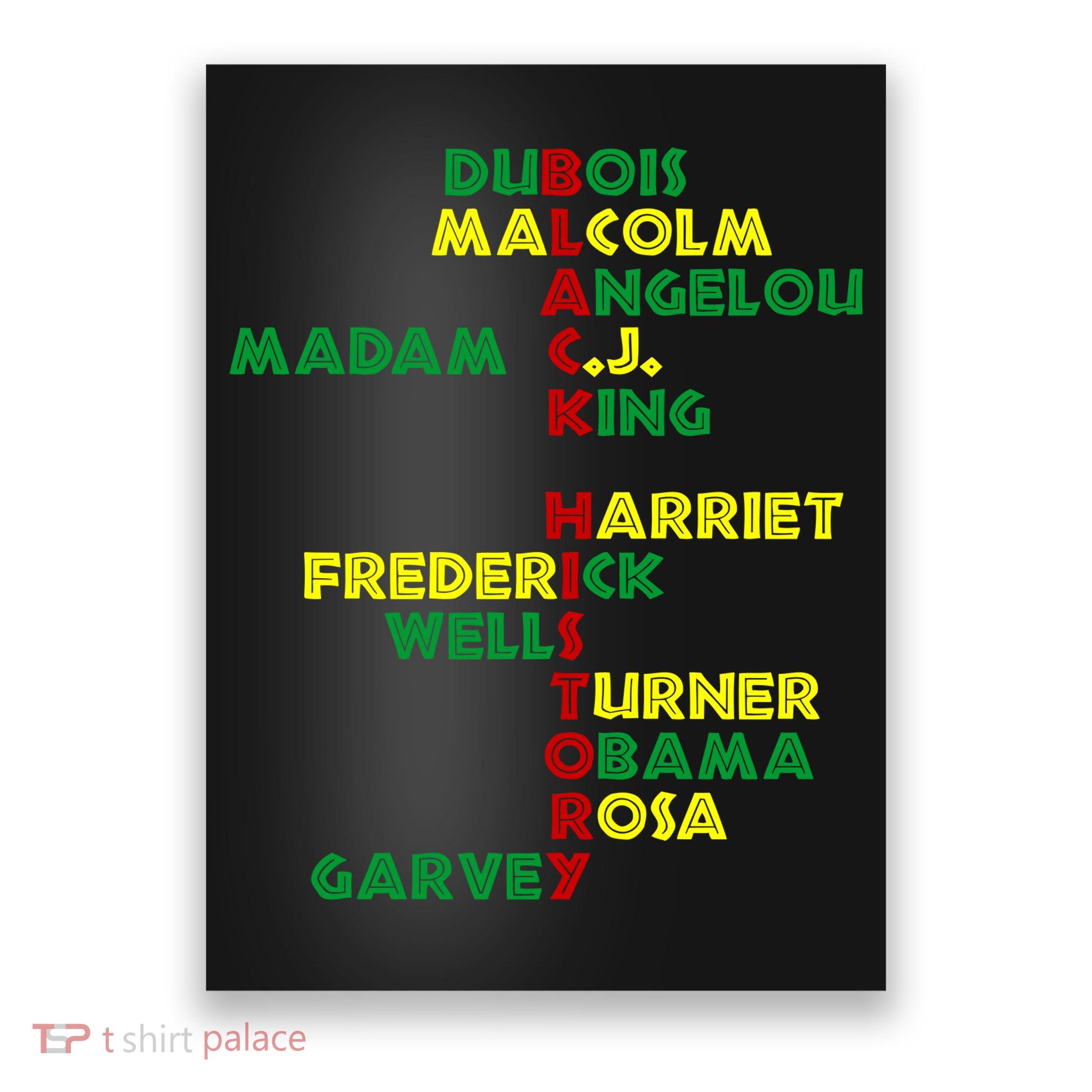Black History Historic Leaders Proud American Poster