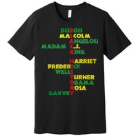 Black History Historic Leaders Proud American Premium T-Shirt