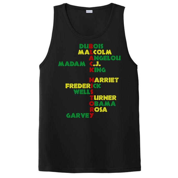 Black History Historic Leaders Proud American PosiCharge Competitor Tank