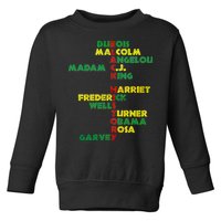 Black History Historic Leaders Proud American Toddler Sweatshirt