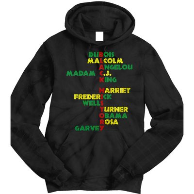 Black History Historic Leaders Proud American Tie Dye Hoodie