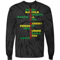 Black History Historic Leaders Proud American Tie-Dye Long Sleeve Shirt