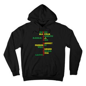 Black History Historic Leaders Proud American Tall Hoodie