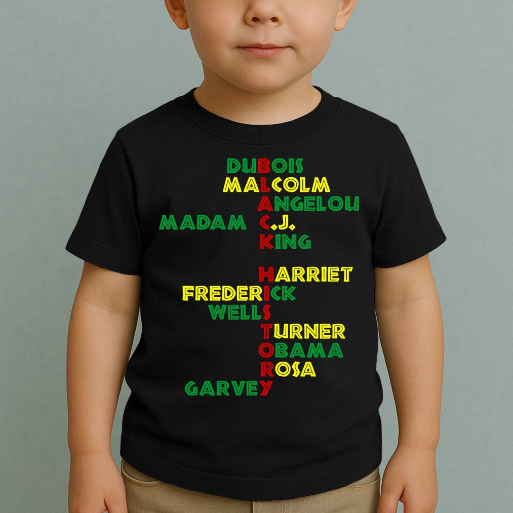 Black History Historic Leaders Proud American Toddler T-Shirt