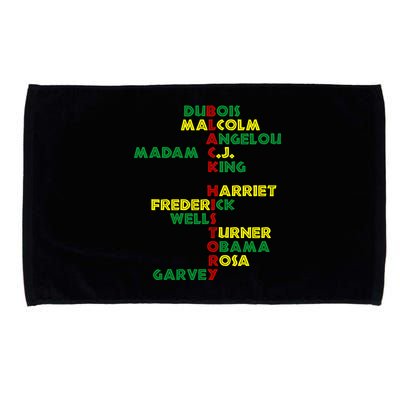 Black History Historic Leaders Proud American Microfiber Hand Towel