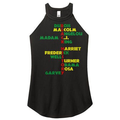 Black History Historic Leaders Proud American Women's Perfect Tri Rocker Tank